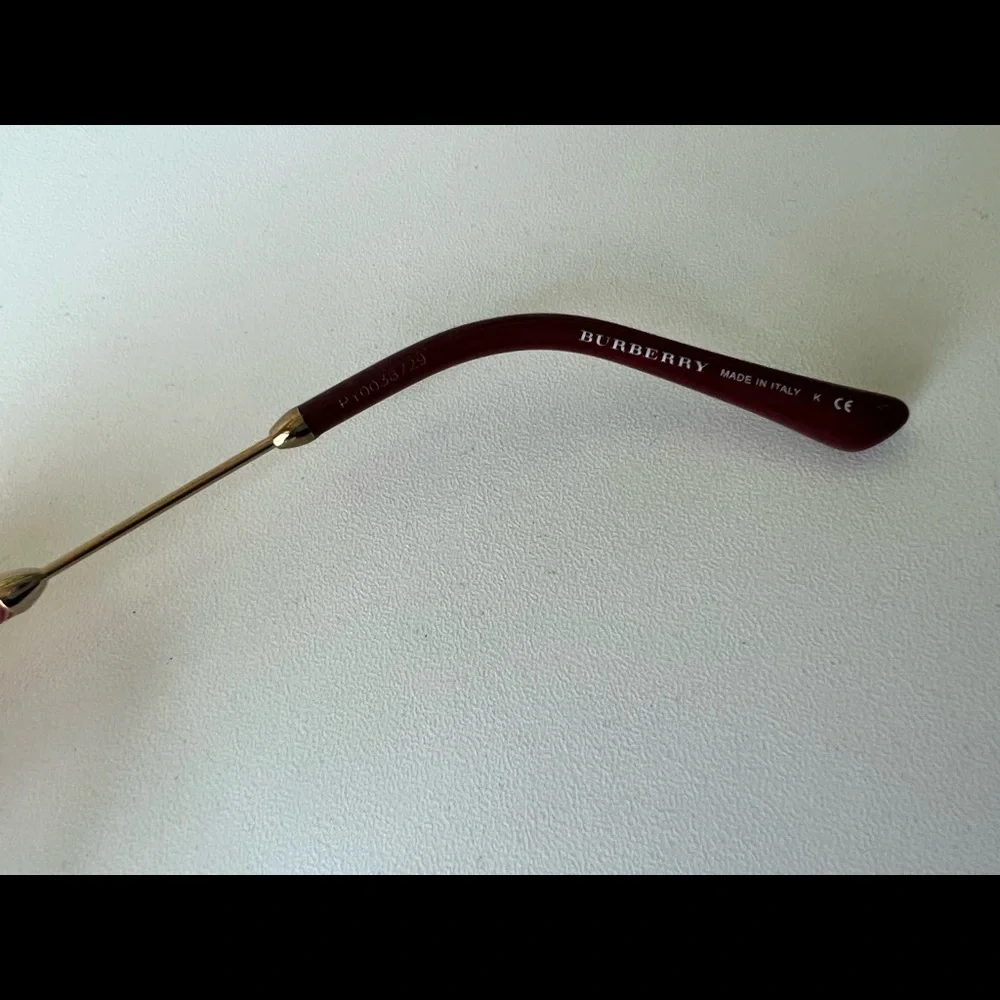 Burberry Check Detail Round Frame Sunglasses - Picture 7 of 14